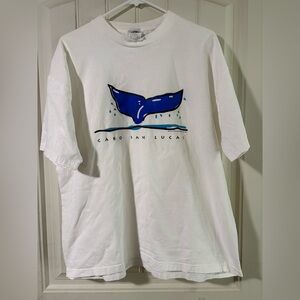 VTG Cabo San Lucas Blue Whale Tail Graphic Tee 1995
